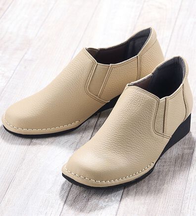 ルフラン（ルフラン）の「４Ｅ牛革アウトステッチサイドゴアスリッポン（スリッポン）」