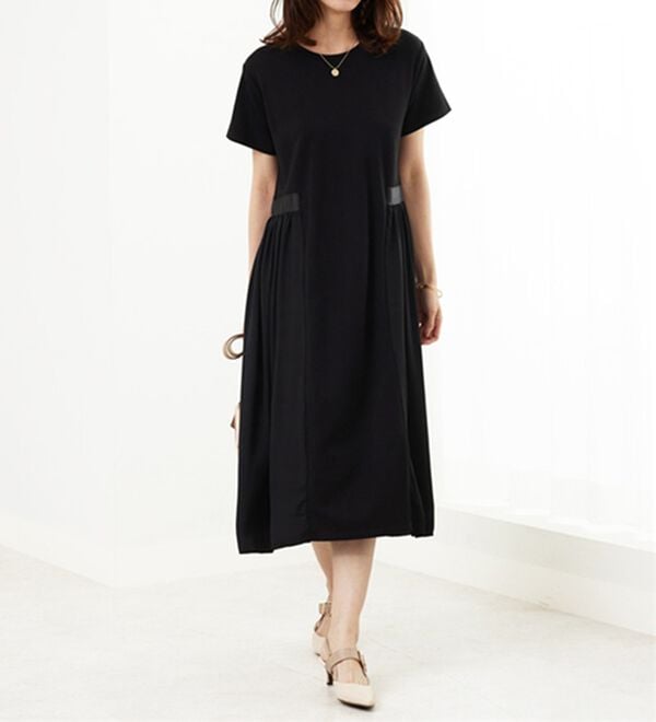 BELLUNA（ベルーナ）の「【Ｌａｇｒｉｌｕａ】サイドシフォン使いギャザー切替ワンピース（その他ワンピース）」｜詳細画像