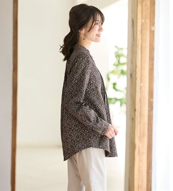 BELLUNA（ベルーナ）の「綿１００％ダブルガーゼオーバーブラウス（ブラウス）」｜詳細画像