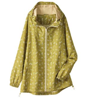 BELLUNA（ベルーナ）の「はっ水！裏あったか素材プリントパーカー（バッグ付）（ブルゾン）」｜マスタード