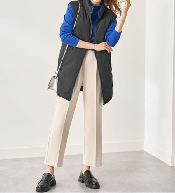 BELLUNA（ベルーナ）の「吸湿発熱ハイネックプルオーバー（カットソー）」｜詳細画像