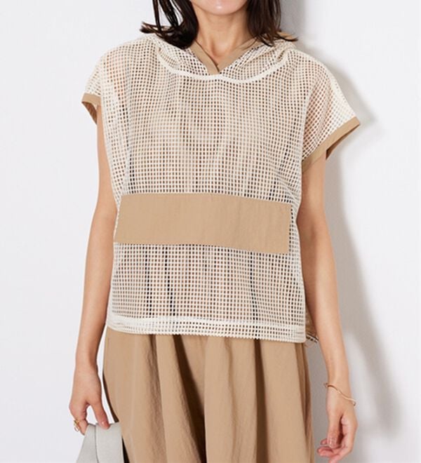 BELLUNA（ベルーナ）の「2点セット【Ｌａｇｒｉｌｕａ】メッシュ使いワンピースアンサンブル（その他ワンピース）」｜詳細画像