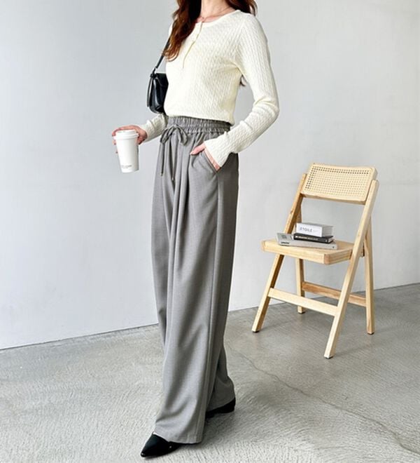 GeeRA（ジーラ）の「【体型カバー】上品なのにラクちんワイドパンツ（フルレングスパンツ）」｜詳細画像