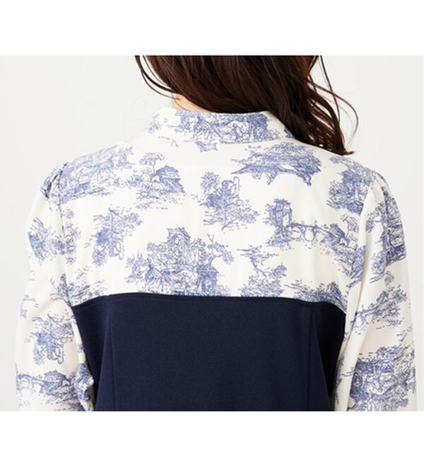 BELLUNA（ベルーナ）の「リボン付ブラウス切替チュニックワンピース（チュニック）」｜詳細画像