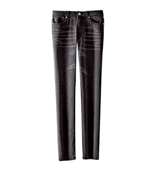 BELLUNA（ベルーナ）の「【暖かデニム】ふんわり裏起毛ストレッチスリムジーンズ（フルレングスパンツ）」｜詳細画像