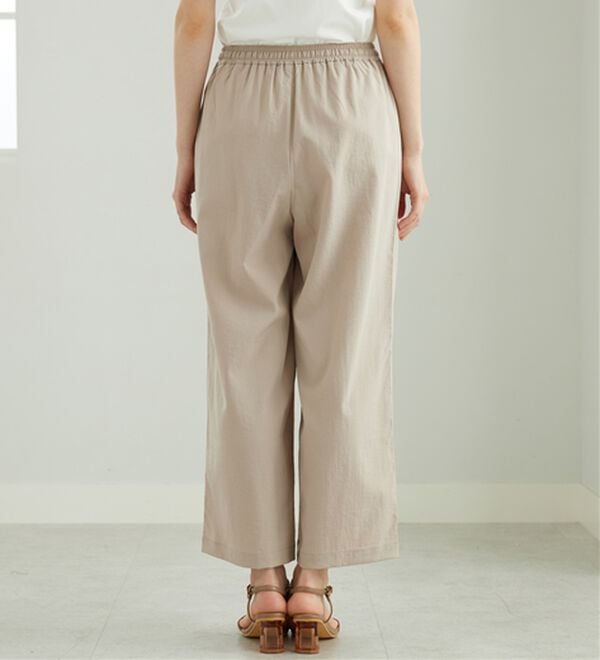 BELLUNA（ベルーナ）の「サラリ快適！ビンテージ調ベイカーワイドパンツ（ワイドパンツ・ガウチョ）」｜詳細画像