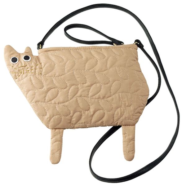 BELLUNA（ベルーナ）の「猫シルエットキルトポシェット（ハンドバッグ）」｜詳細画像