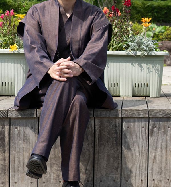 「三河木綿和風着物スーツ「翠」（メンズ和装・浴衣・和装グッズ）」｜詳細画像