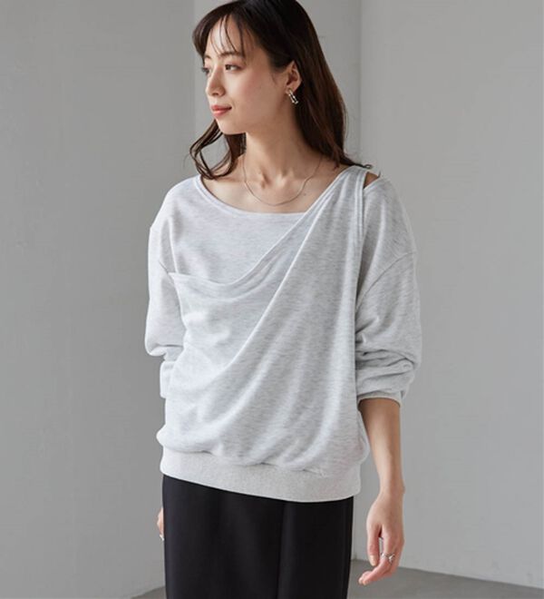 RANAN（ラナン）の「レイヤードデザインスウェット（トレーナー・スウェット）」｜詳細画像