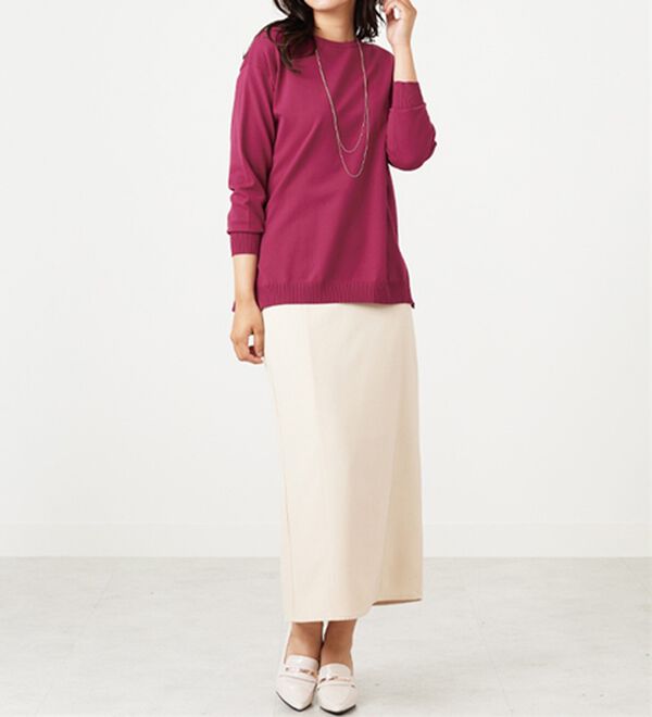 BELLUNA（ベルーナ）の「毛玉になりにくい！ニットプルオーバー（ニット・セーター）」｜詳細画像