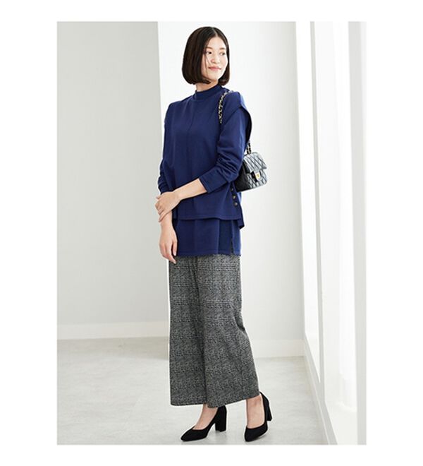 BELLUNA（ベルーナ）の「ベスト付ニットチュニックアンサンブル（アンサンブル）」｜詳細画像