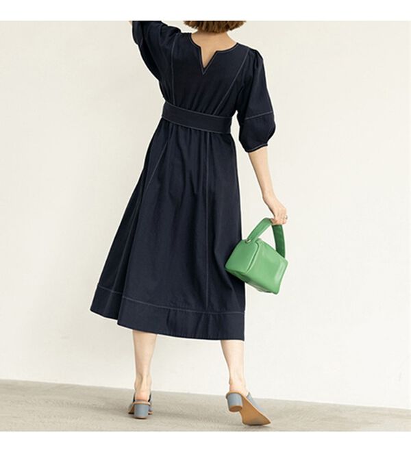 GeeRA（ジーラ）の「前後２ＷＡＹランタンスリーブフレアーワンピース（その他ワンピース）」｜詳細画像