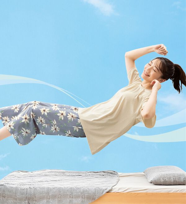 LAVIENNE（ラヴィエンヌ）の「【寝苦しさにさよなら】風がス～っと肌さら！涼しいメッシュ使いパジャマ（パジャマ・ルームウェア）」｜詳細画像