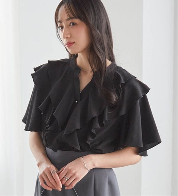 RANAN（ラナン）の「ラッフルフリルブラウス（ブラウス）」｜詳細画像