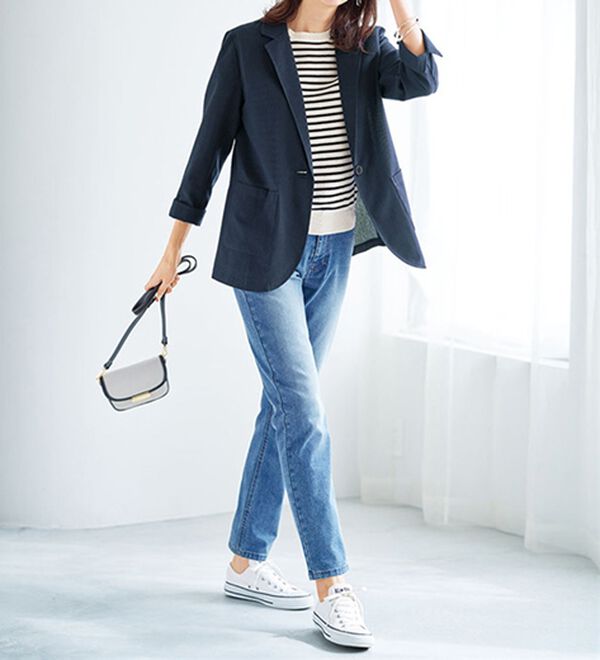 BELLUNA（ベルーナ）の「涼しげサッカー素材ウォッシャブルサマージャケット（その他ジャケット）」｜詳細画像