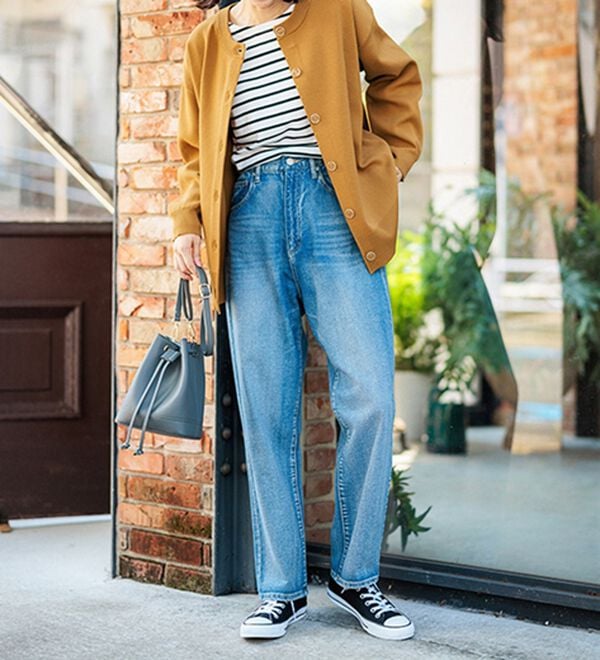 BELLUNA（ベルーナ）の「洗える！軽い！配色使いニットカーディガン（ニットカーディガン）」｜詳細画像