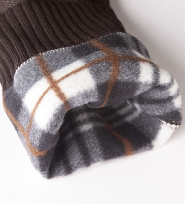 「洗えるパネル柄裏フリースセーター（メンズニット・セーター）」｜詳細画像