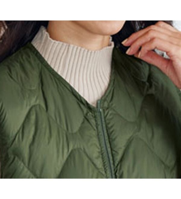 BELLUNA（ベルーナ）の「洗える！軽量ダウンロングベスト（ポーチ付）（ベスト）」｜詳細画像