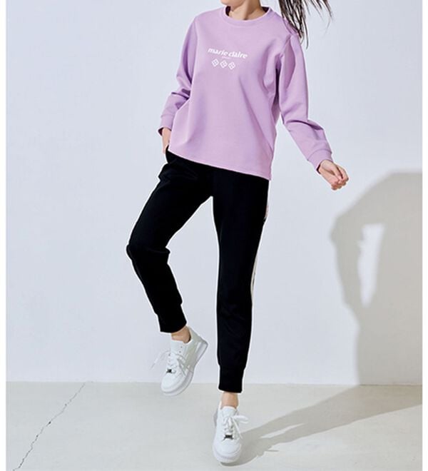 RANAN（ラナン）の「ロゴ入りロングＴシャツ＜ｍａｒｉｅ　Ｃｌａｉｒｅ　ＳＰＯＲＴ＞（カットソー）」｜詳細画像