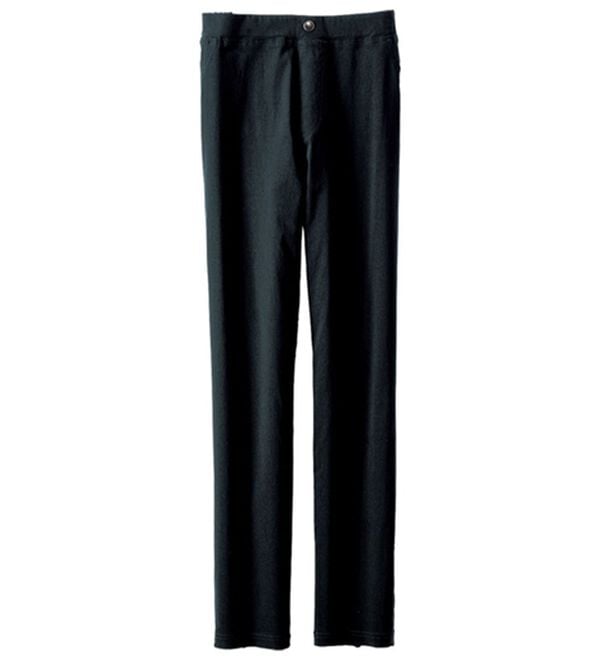 BELLUNA（ベルーナ）の「ピタピタ嫌いさんのための軽やか！ゆるっとスリムパンツ（スリム・スキニーパンツ）」｜黒