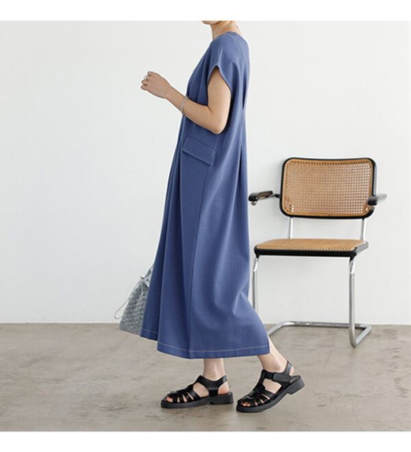 GeeRA（ジーラ）の「バイカラーステッチバックオープンワンピース（その他ワンピース）」｜詳細画像