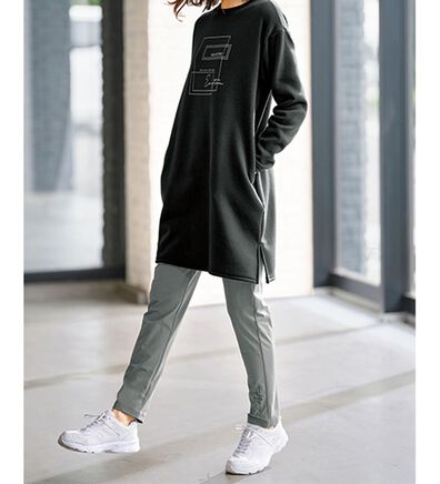 BELLUNA（ベルーナ）の「＜ＥＬＬＥ　Ａｃｔｉｖｅ＞あったかチュニックワンピセットアップ（セットアップ）」