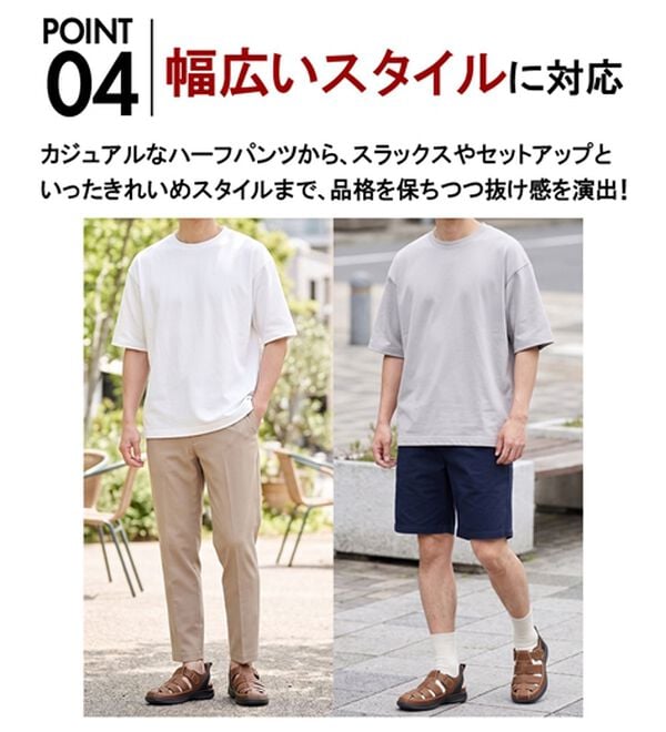 「リベルトエドウイン　立ったまま履けるサンダル（メンズサンダル）」｜詳細画像