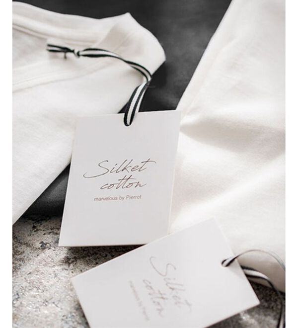 Pierrot（ピエロ）の「シルケット刺繍Ｔシャツ（Tシャツ）」｜詳細画像