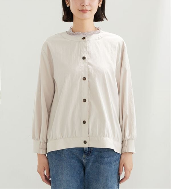 BELLUNA（ベルーナ）の「ビンテージ調ボタンデザインブルゾン（その他ジャケット）」｜詳細画像