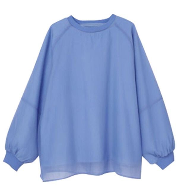 RANAN（ラナン）の「裏起毛シアー素材レイヤードスウェット（カットソー）」｜詳細画像