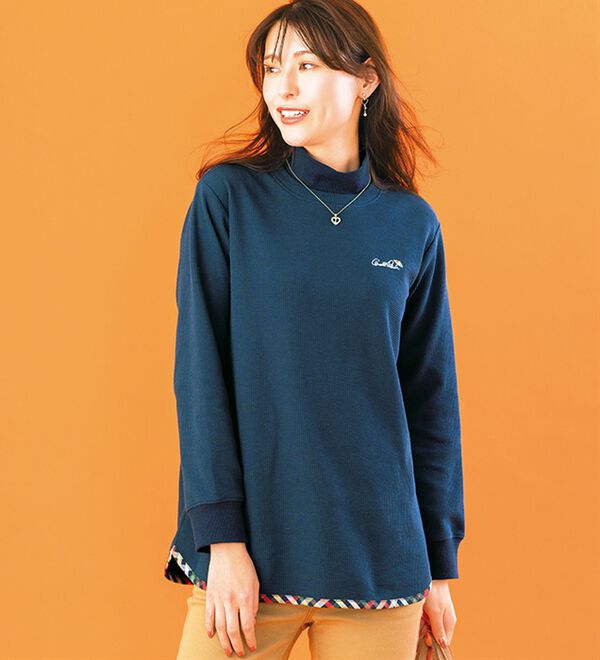 ルフラン（ルフラン）の「＜ＡＰ＞首元かわいいワッフルトレーナー（トレーナー・スウェット）」｜詳細画像