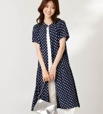 BELLUNA（ベルーナ）の「レーヨン素材肩シャーリング使いワンピース（その他ワンピース）」