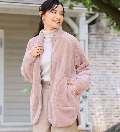 LAVIENNE（ラヴィエンヌ）の「ふわふわ暖かフリースジャケット（その他ジャケット）」