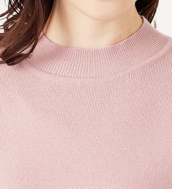 BELLUNA（ベルーナ）の「袖起毛レースニットプルオーバー（ニット・セーター）」｜詳細画像