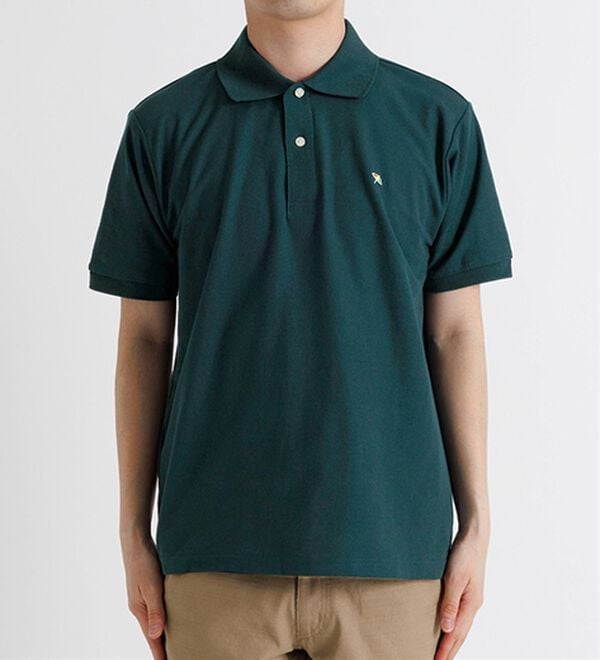 「＜アーノルド　パーマー＞ワンポイント刺しゅう鹿の子ポロシャツ（長袖・半袖）（メンズポロシャツ）」｜詳細画像