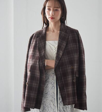 RANAN（ラナン）の「レイヤードデザインダブルジャケット（テーラードジャケット）」