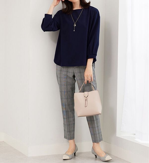 BELLUNA（ベルーナ）の「【2点セット】ジョーゼット素材ネックレス付ブラウス（ブラウス）」｜詳細画像