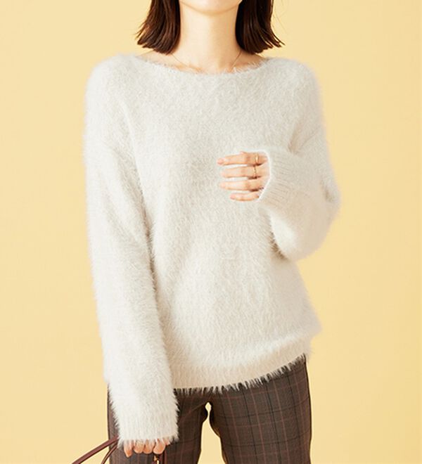 BELLUNA（ベルーナ）の「ふわふわシャギープルオーバー（ニット・セーター）」｜詳細画像
