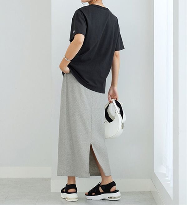 GeeRA（ジーラ）の「【着回し力◎】楽ちんすっきり見え！リブロングスカート（ロングスカート）」｜詳細画像