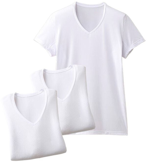 「【３枚組】猛暑の脇汗ジミを隠すエチケットインナー（メンズボクサーパンツ）」｜ホワイト3枚組