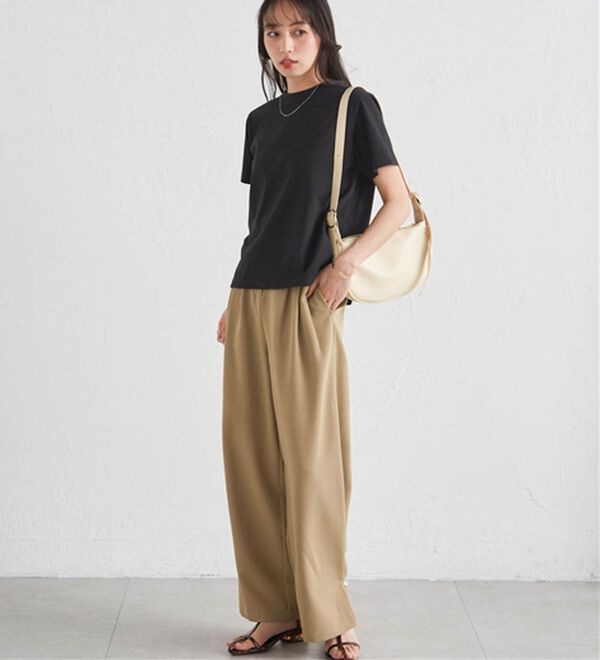 RANAN（ラナン）の「【5つの機能付】ひんやり着回し抜群ベーシックＴシャツ＜選べる着丈＞（Tシャツ）」｜詳細画像