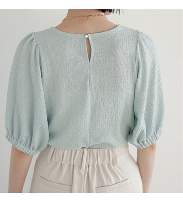 GeeRA（ジーラ）の「バルーンスリーブジャカードカットソー（カットソー）」｜詳細画像