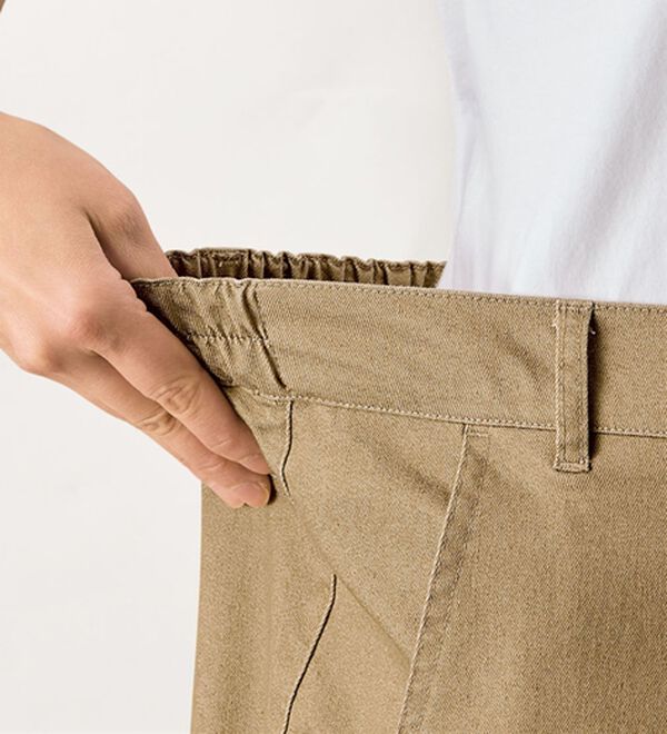 BELLUNA（ベルーナ）の「＜＆ｃｏｃｏｃｈｉ＞短めトップスに合わせる洗い加工ゆったりコクーンパンツ（フルレングスパンツ）」｜詳細画像