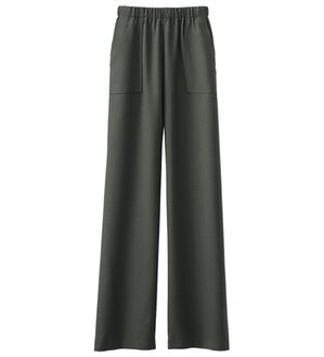 BELLUNA（ベルーナ）の「日本製静電防止ベーカーパンツ（ワイドパンツ・ガウチョ）」｜グレー