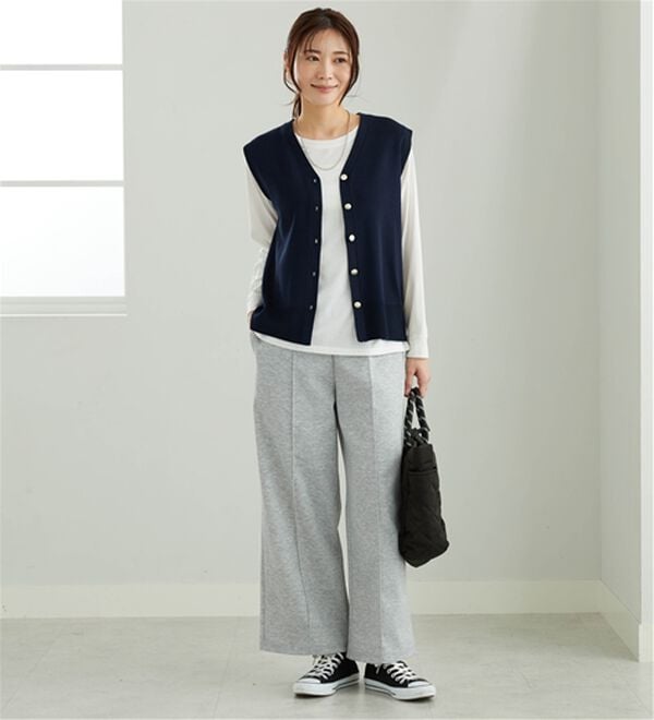 BELLUNA（ベルーナ）の「部屋着にならない！スウェットパンツ（フルレングスパンツ）」｜詳細画像