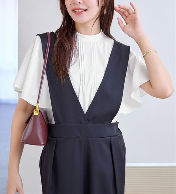 alotta（アロッタ）の「ピンタックフレアー袖ブラウス（ブラウス）」｜詳細画像