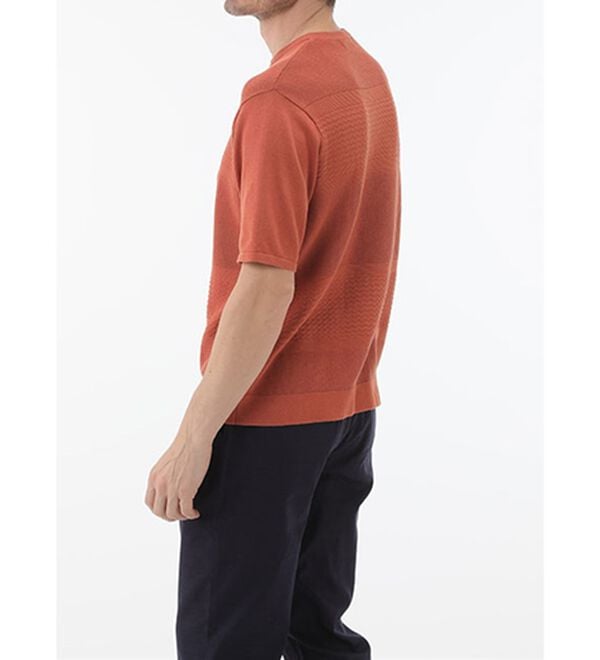 「＜コムルヴァン・オム＞涼感バンブーニットＴシャツ（メンズＴシャツ）」｜詳細画像
