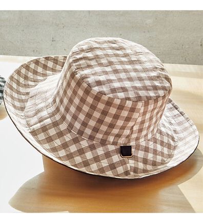 BELLUNA（ベルーナ）の「風で飛ばされない！リバーシブル日除け帽子（帽子）」