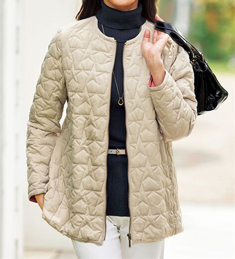 レオナール キルティングジャケット