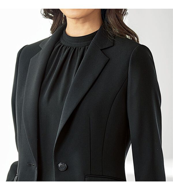 BELLUNA（ベルーナ）の「【３点セット】洗えるストレッチ素材！フォーマルパンツ３点セット（ブラックフォーマル（喪服・礼服））」｜詳細画像